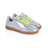 Isla: Silver Metallic & Suede Trainers - Pre-Order (Dispatch w/c 3rd March)