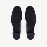 Queenie: Black Leather Ankle Boots