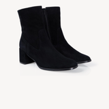 Queenie: Black Suede Ankle Boots