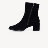Queenie: Black Suede Ankle Boots