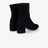 Queenie: Black Suede Ankle Boots