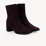 Queenie: Brown Suede Ankle Boots