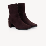 Queenie: Brown Suede Ankle Boots