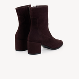 Queenie: Brown Suede Ankle Boots