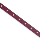 Rivoli: Burgundy Leather Studded Belt