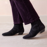 Robyn Ankle Boot: Black Suede