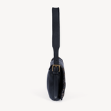 Silvia: Black Studded Leather Cross Body Bag