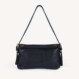 Silvia: Black Studded Leather Cross Body Bag