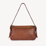 Silvia: Tan Studded Leather Cross Body Bag