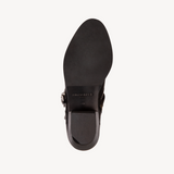 Starlight: Black Leather Ankle Boots