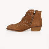 Starlight: Tan Suede Ankle Boots