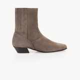 Robyn Ankle Boot: Taupe Suede