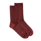 Tindra Glitter Socks: Red