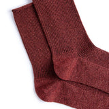 Tindra Glitter Socks: Red