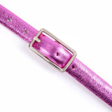 Varenna: Fuchsia Metallic Skinny Belt