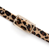 Varenna: Leopard Pony Skinny Belt