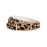 Varenna: Leopard Pony Skinny Belt