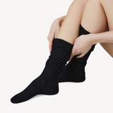 Bodil Chunky Knee High Socks: Black