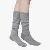 Bodil Chunky Knee High Socks: Grey