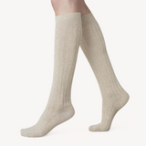 Bodil Chunky Knee High Socks: Oat