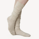Bodil Chunky Knee High Socks: Oat