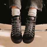 Camino: Black Suede And Shearling Boots
