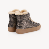 Camino: Vintage Gold Suede and Shearling Boots - Coming Soon
