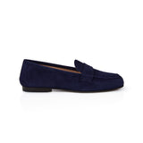 Cece: Navy Suede Loafers
