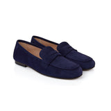 Cece: Navy Suede Loafers