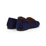 Cece: Navy Suede Loafers