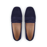 Cece: Navy Suede Loafers