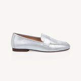 Cece: Silver Metallic Loafers
