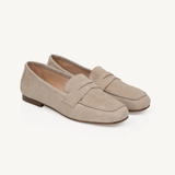 Cece: Taupe Suede Loafers