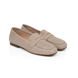 Cece: Taupe Suede Loafers