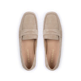 Cece: Taupe Suede Loafers