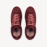 Charli: Burgundy Suede Trainers - Pre-Order (Dispatch w/c 29/09)