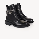 Cora: Black Leather Ankle Boots - Coming Soon