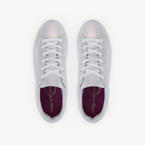 Cru Signature: Pearl Iridescent Leather Trainers