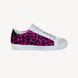 Cru Vintage: Pink Leopard Print Trainers