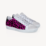 Cru Vintage: Pink Leopard Print Trainers