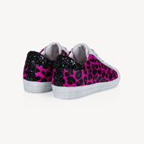 Cru Vintage: Pink Leopard Print Trainers