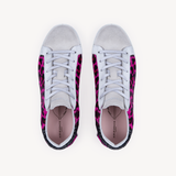 Cru Vintage: Pink Leopard Print Trainers