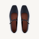 Elodie: Black Leather Mary Jane