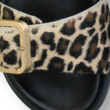 Gala: Leopard Two Bar Back Strap Sandals
