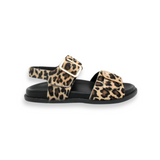 Gala: Leopard Two Bar Back Strap Sandals