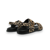 Gala: Leopard Two Bar Back Strap Sandals