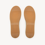 Isla: Beige Leather & Suede Trainers