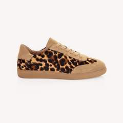Isla: Off White, Silver & Gold Leather & Suede Trainers