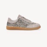 Isla: Multi Silver Glitter & Suede Trainers