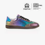 Isla: Ombre Metallic Leather Trainers